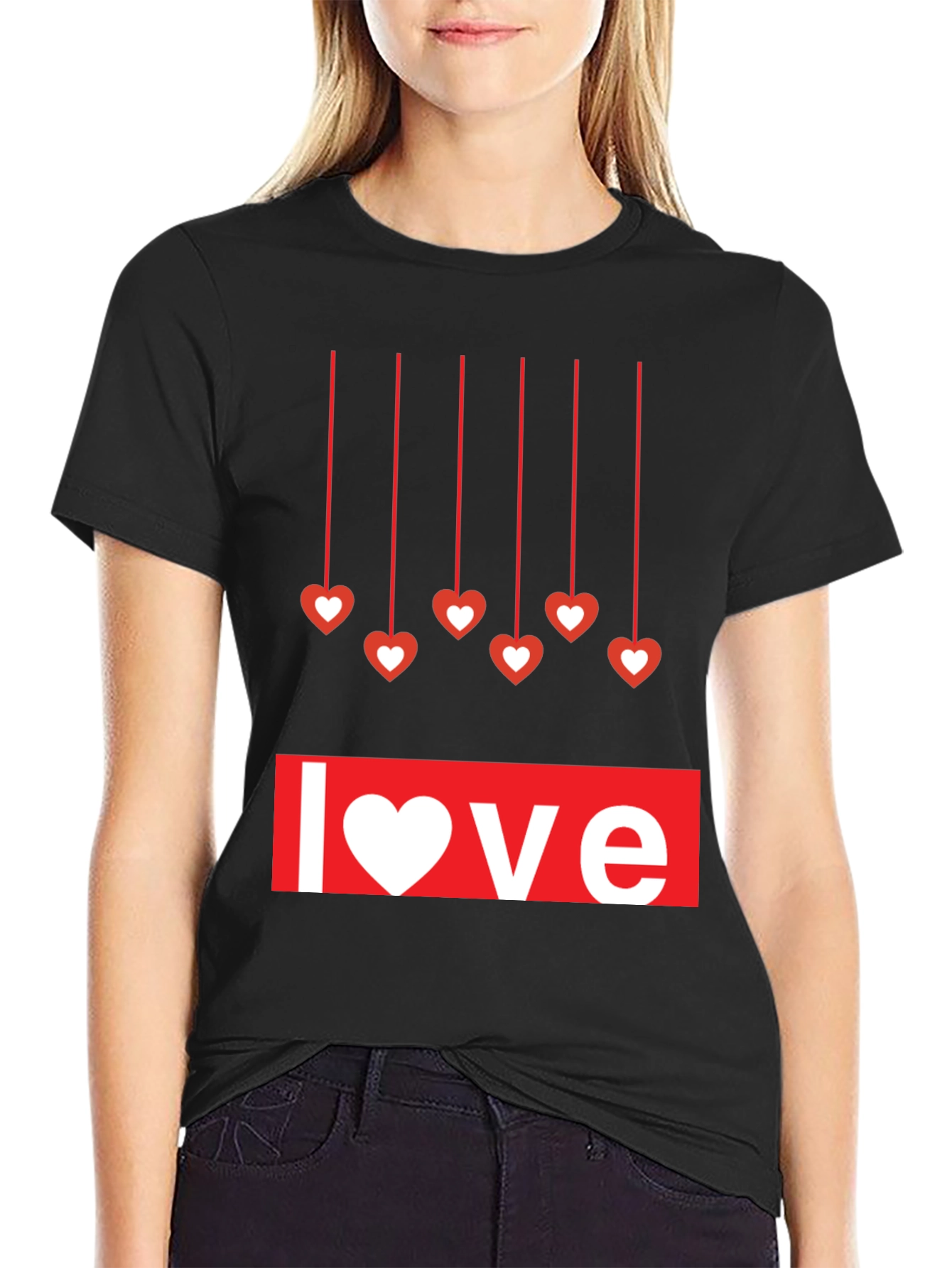 Love Heart Hanging T-Shirt