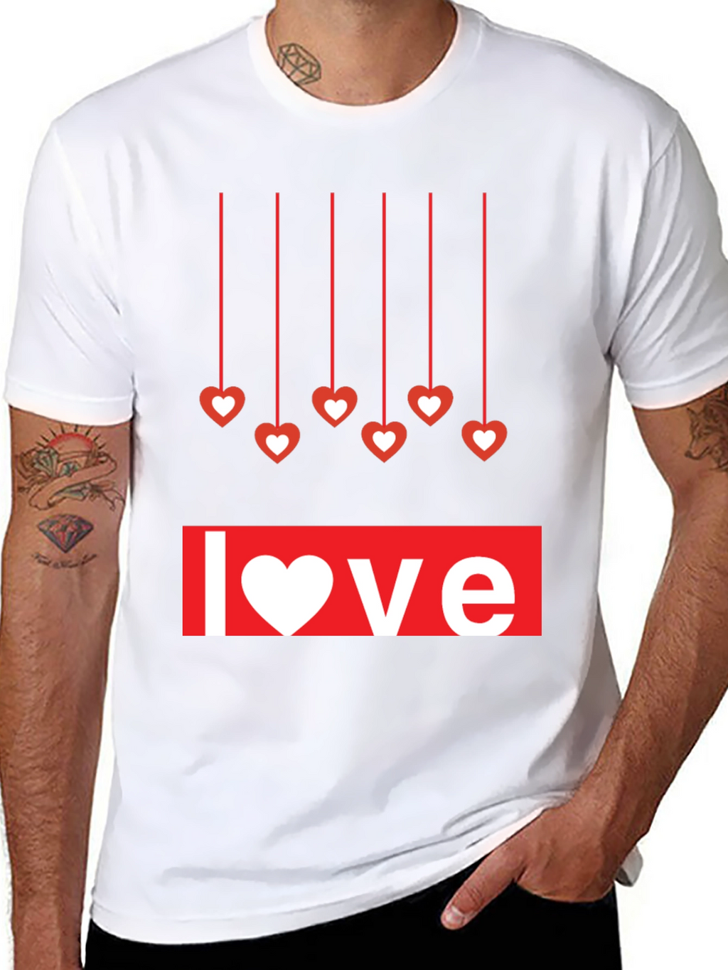 Love Heart Hanging T-Shirt