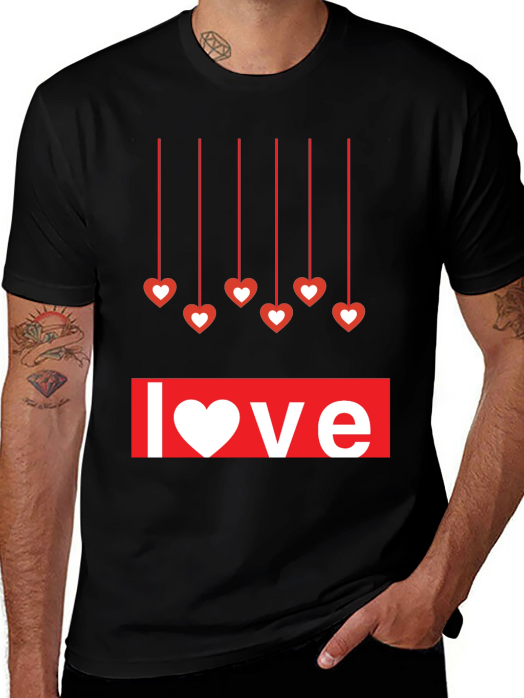 Love Heart Hanging T-Shirt