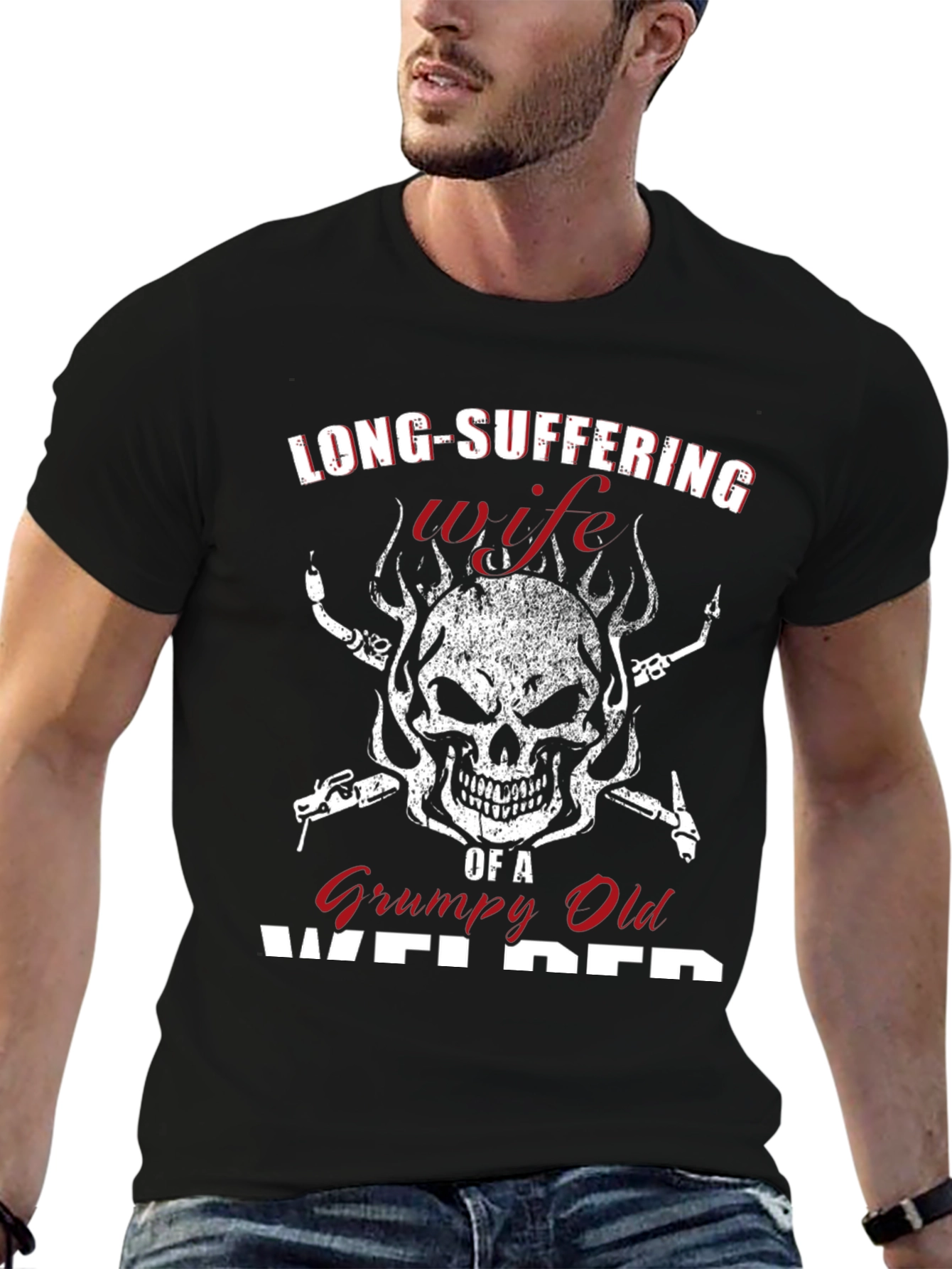Long-Suffering Wife Welder Graphic Tee
