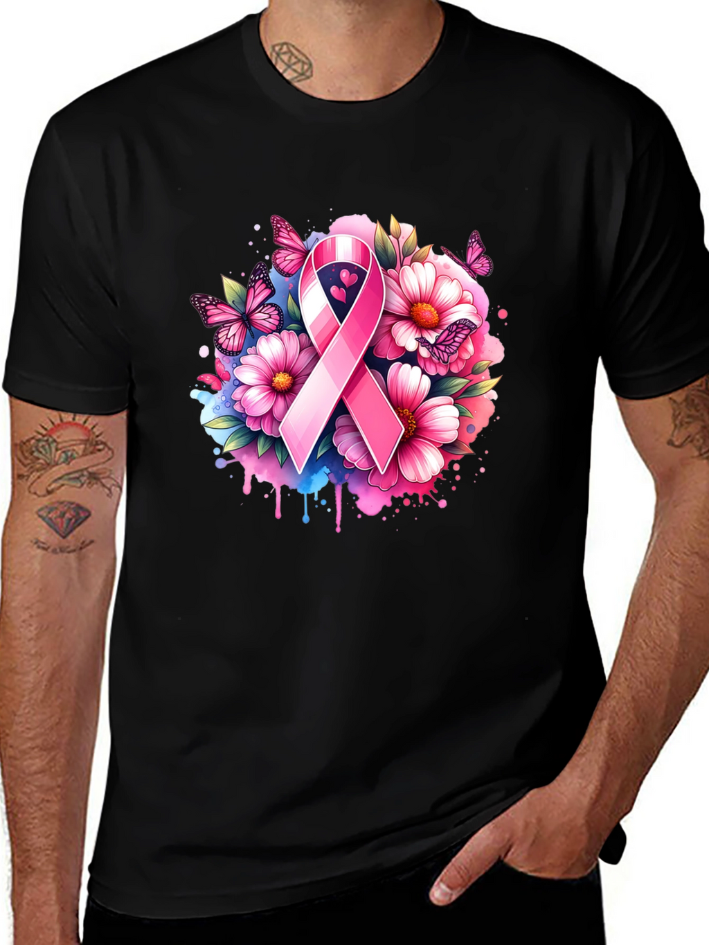 Breast Cancer Awareness Ribbon T-Shirt