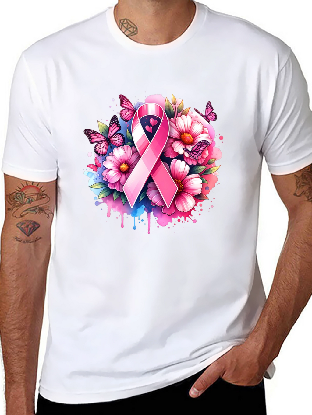 Breast Cancer Awareness Ribbon T-Shirt
