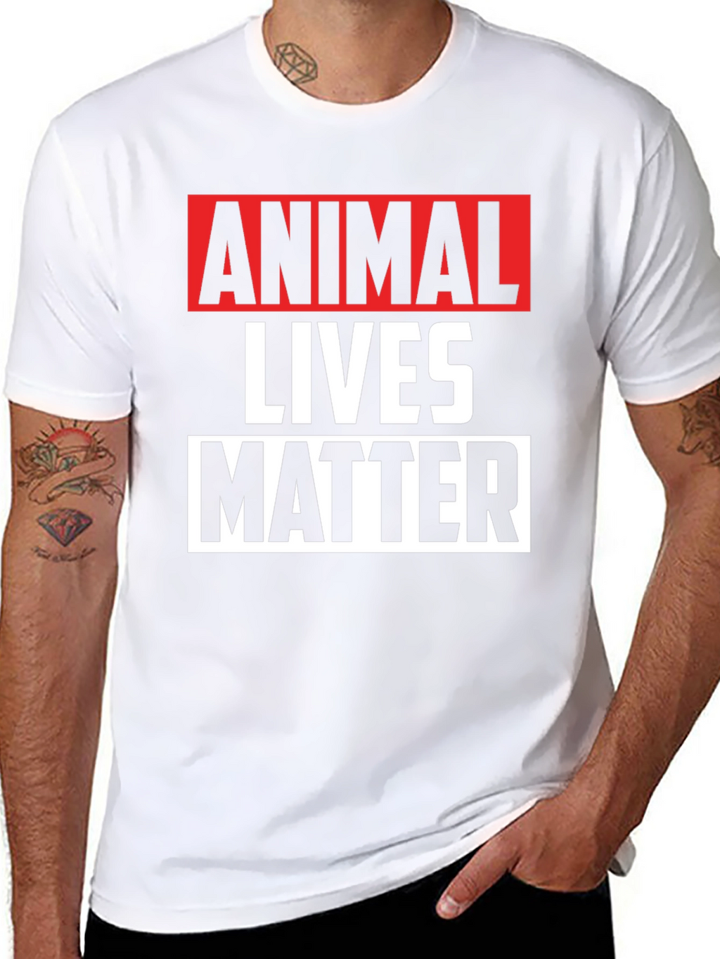 Animal Lives Matter Graphic Tee - Black Unisex T-Shirt