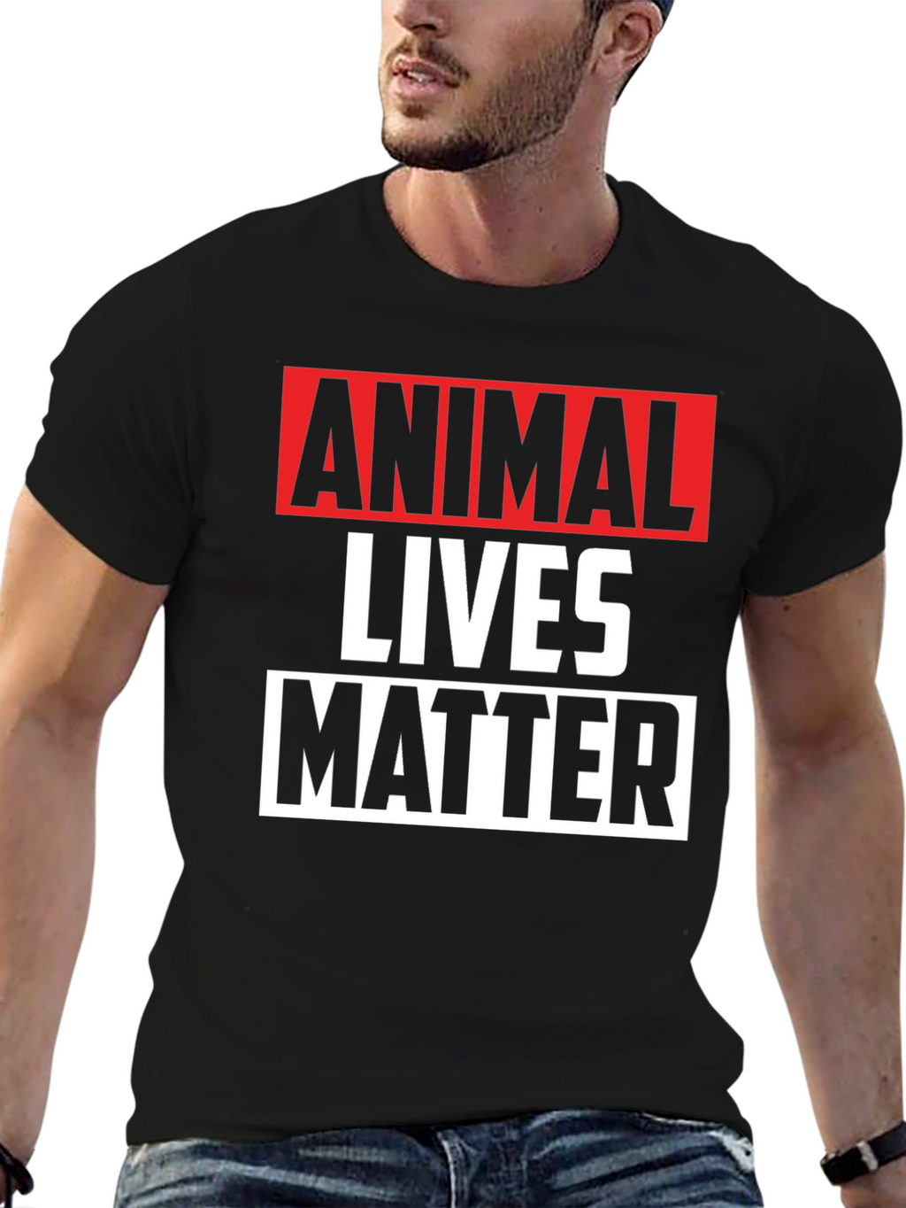 Animal Lives Matter Graphic Tee - Black Unisex T-Shirt