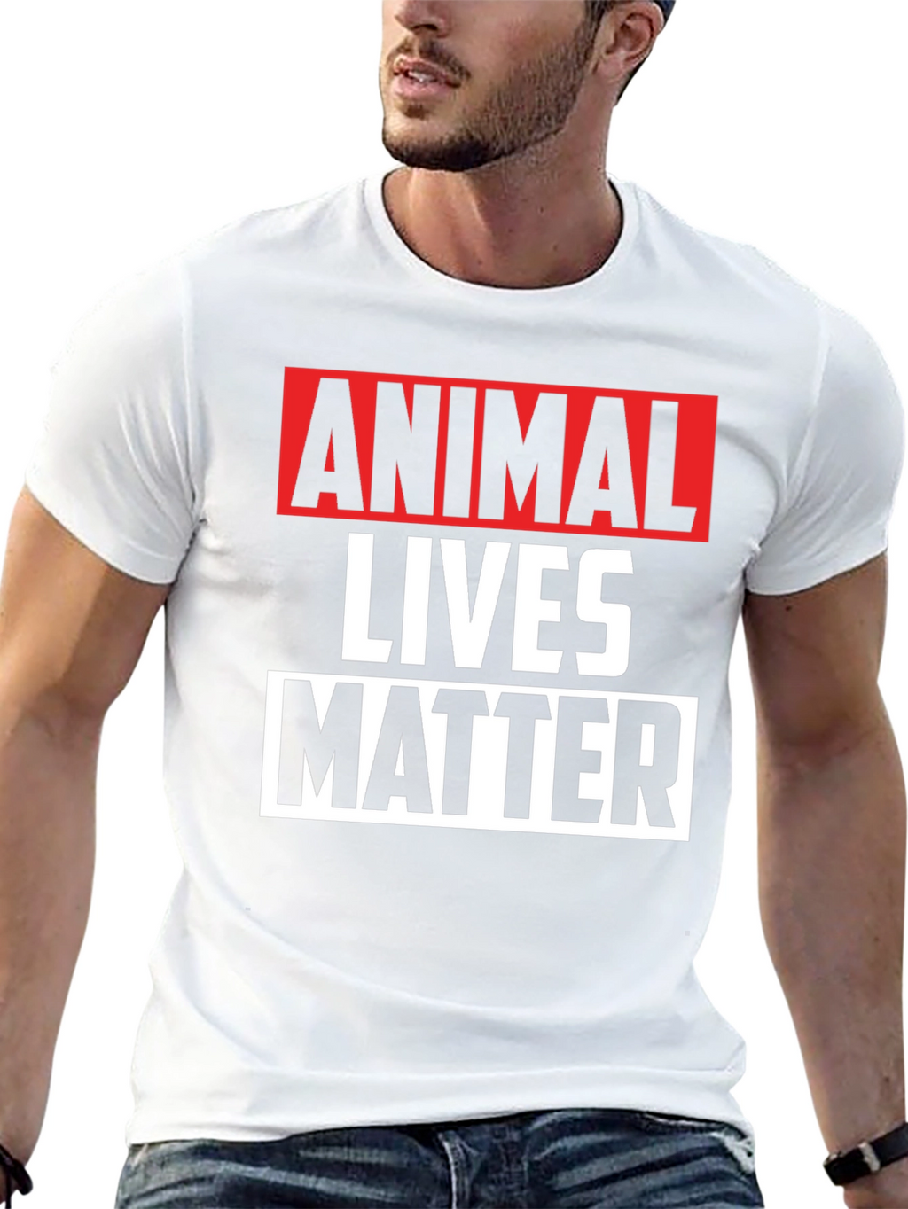 Animal Lives Matter Graphic Tee - Black Unisex T-Shirt