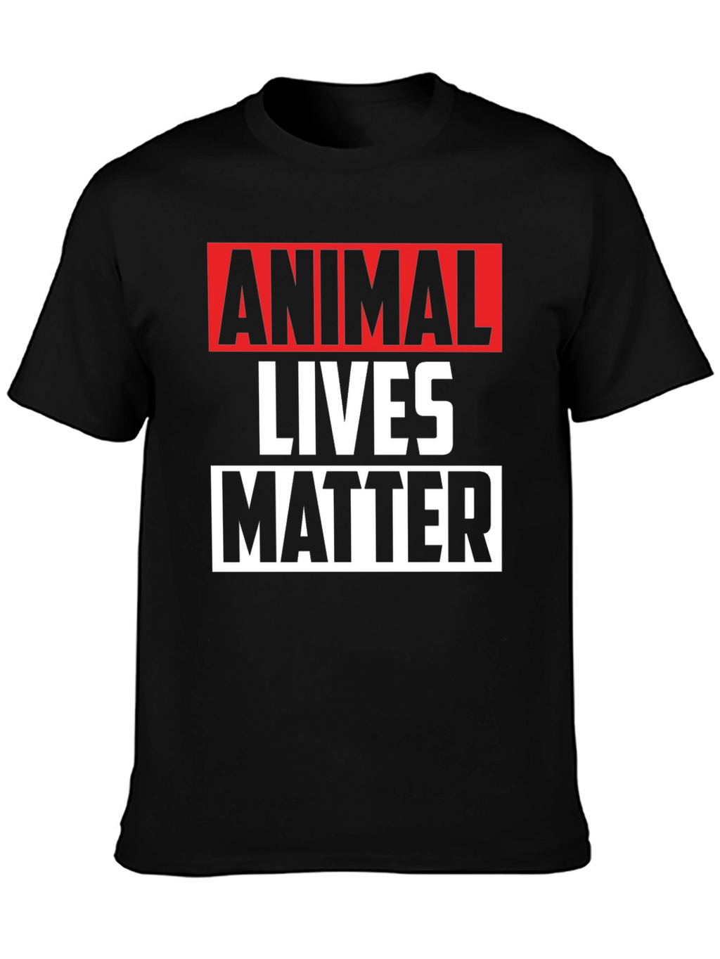 Animal Lives Matter Graphic Tee - Black Unisex T-Shirt