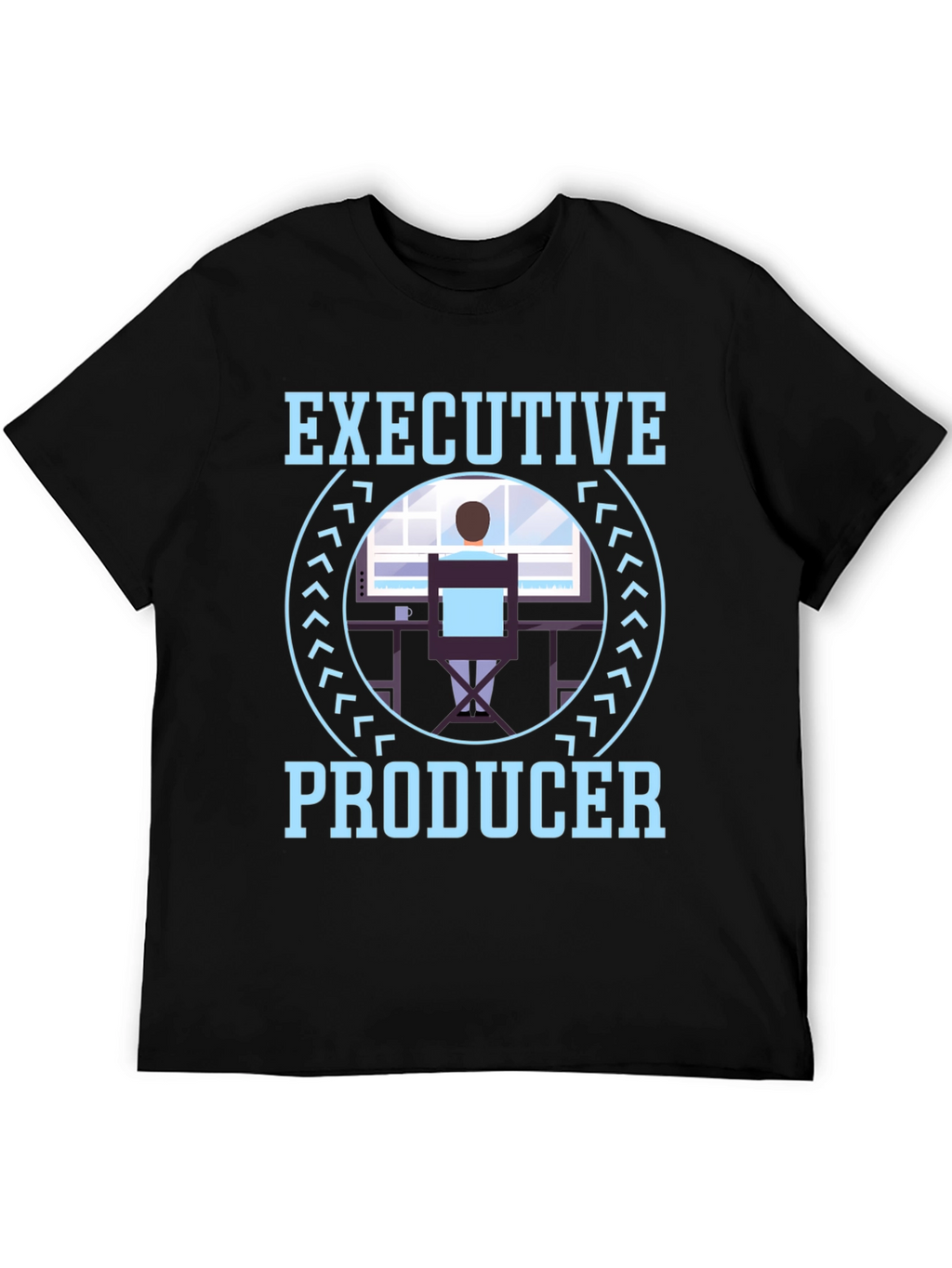 Executive Producer Graphic Tee - Black Crewneck T-Shirt