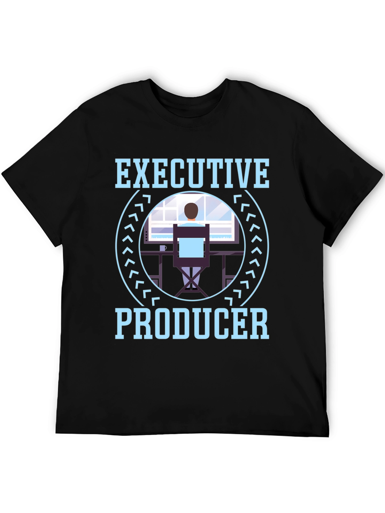 Executive Producer Graphic Tee - Black Crewneck T-Shirt