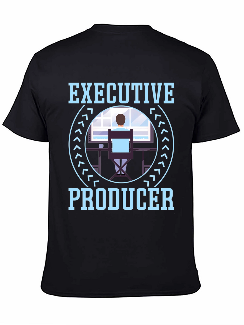 Executive Producer Graphic Tee - Black Crewneck T-Shirt