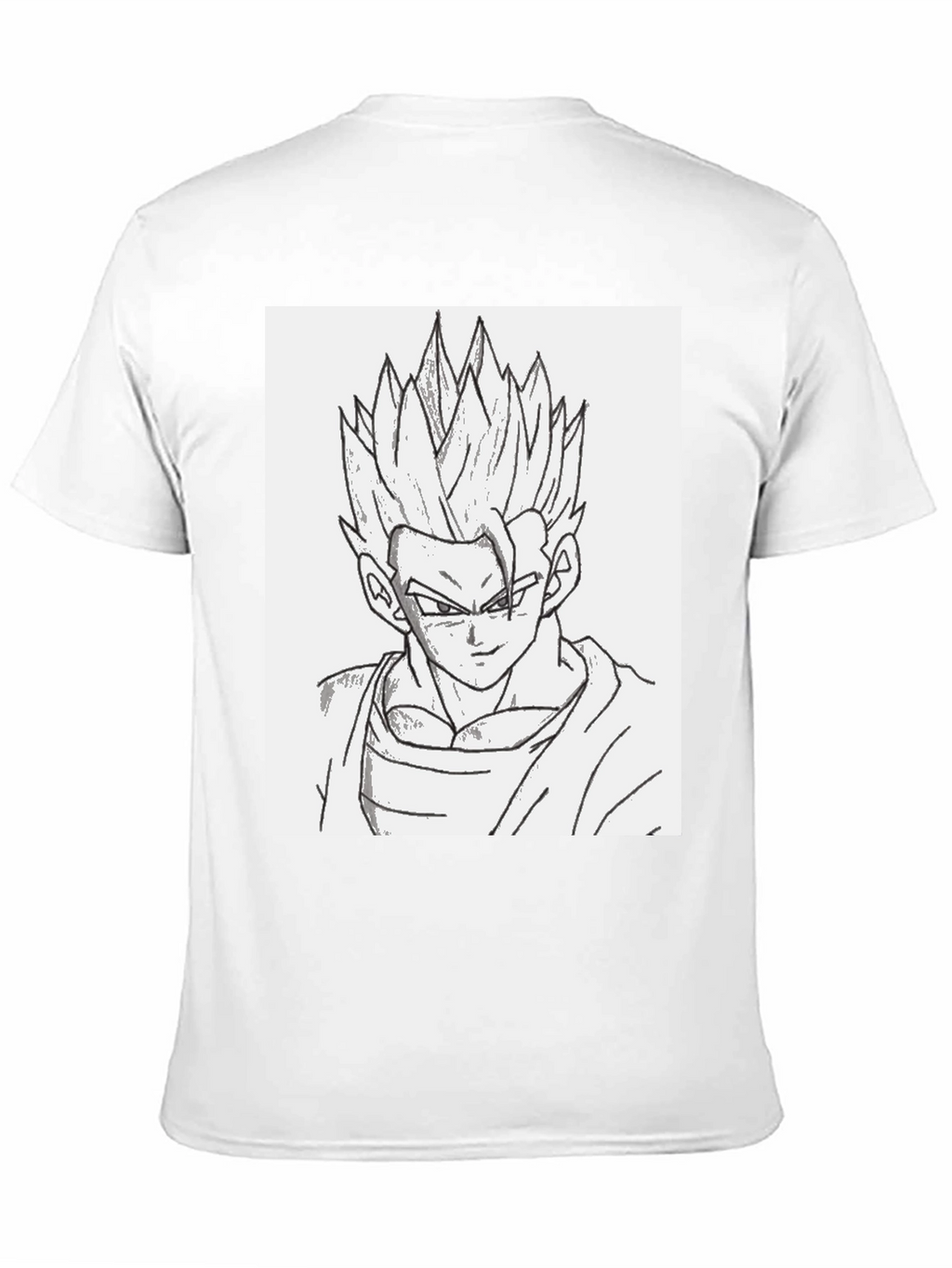 Anime Gohan Sketch Black T-Shirt