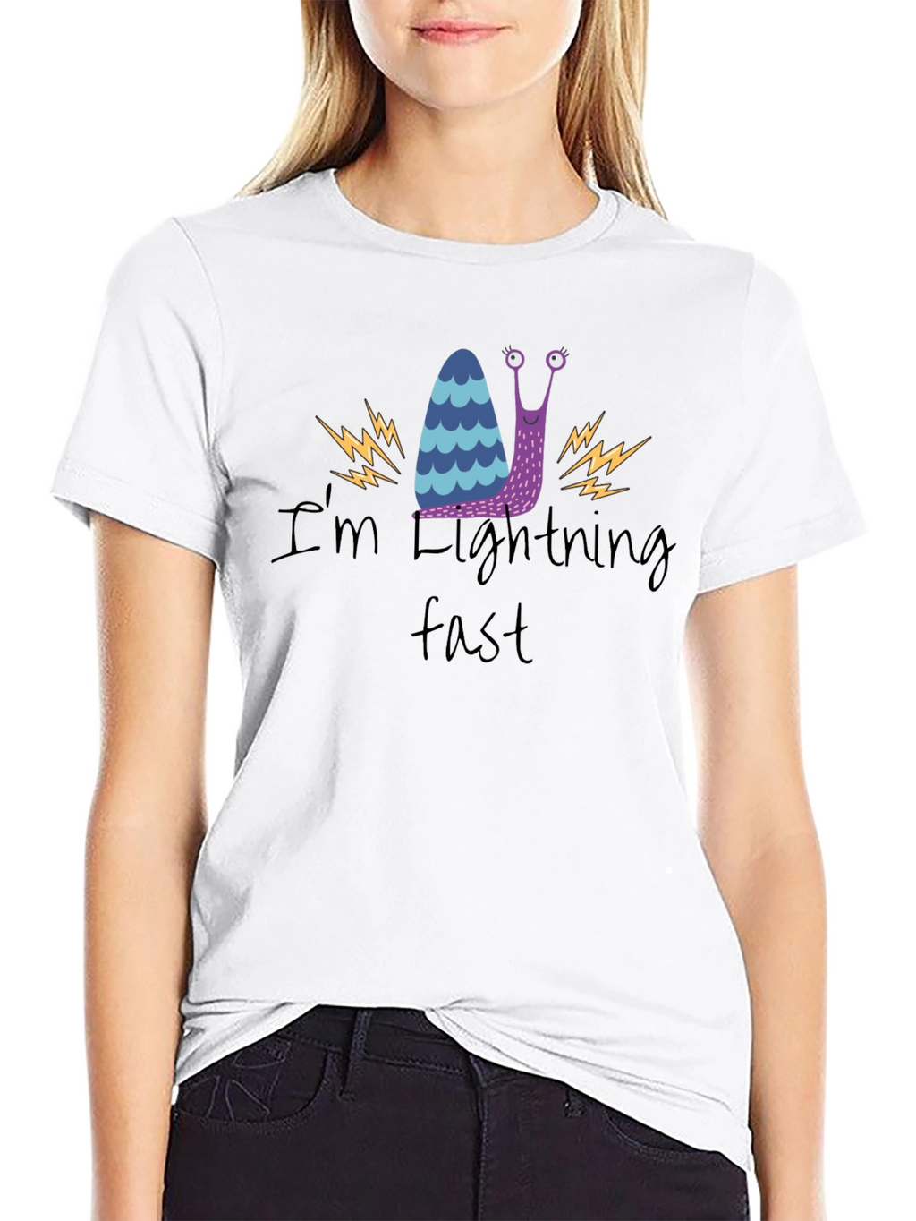 Funny Snail T-Shirt - Im Lightning Fast!