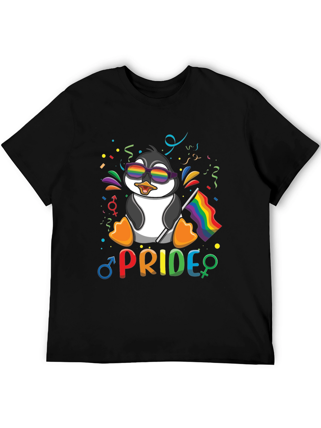 Pride Penguin T-Shirt: LGBTQ+ Rainbow Celebration