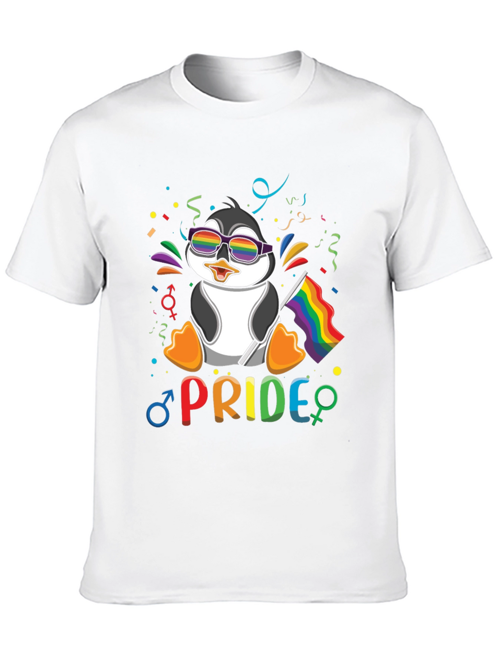 Pride Penguin T-Shirt: LGBTQ+ Rainbow Celebration