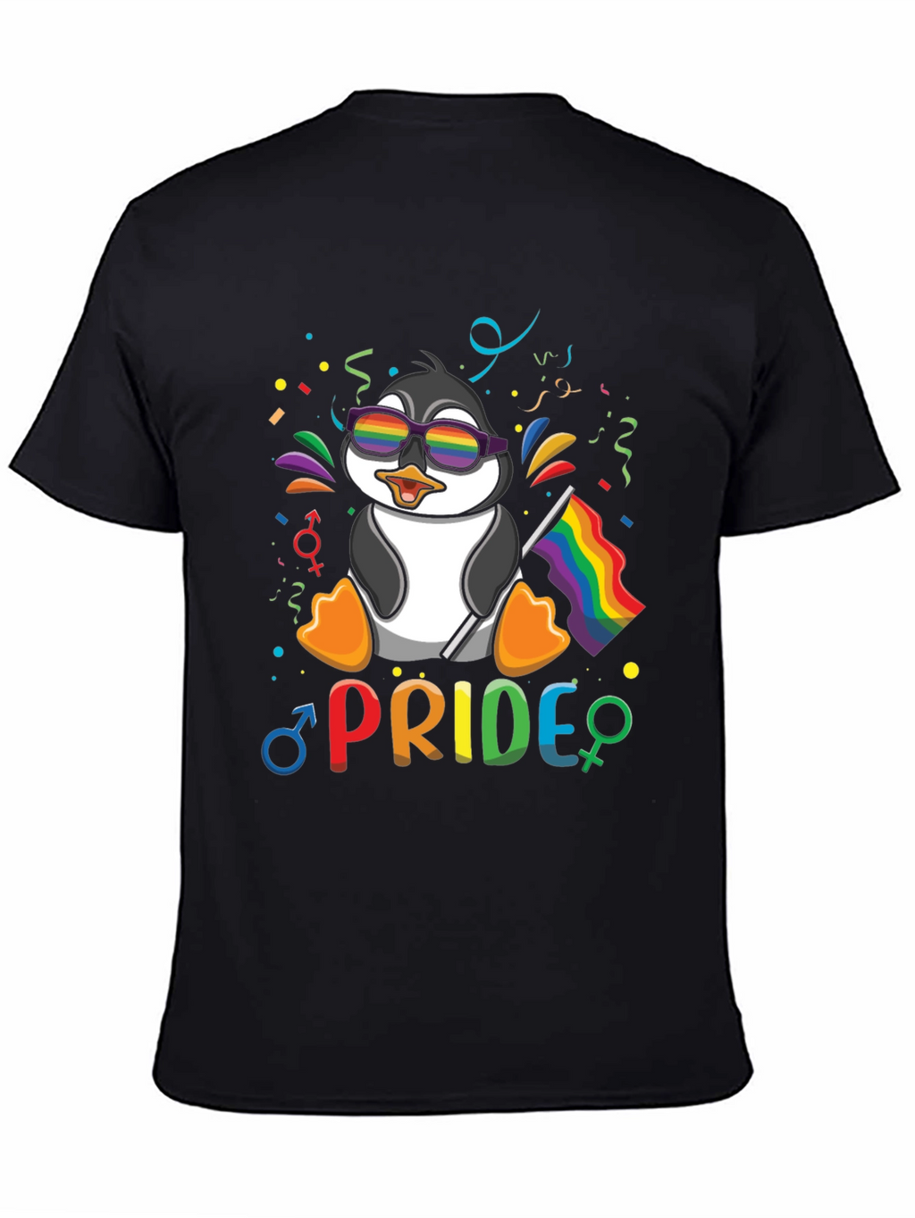 Pride Penguin T-Shirt: LGBTQ+ Rainbow Celebration