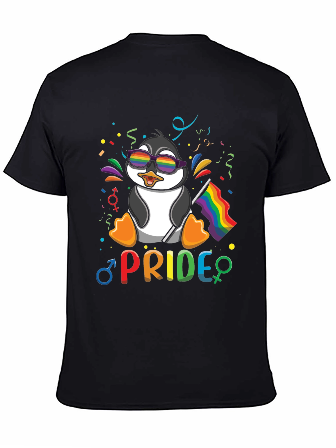 Pride Penguin T-Shirt: LGBTQ+ Rainbow Celebration