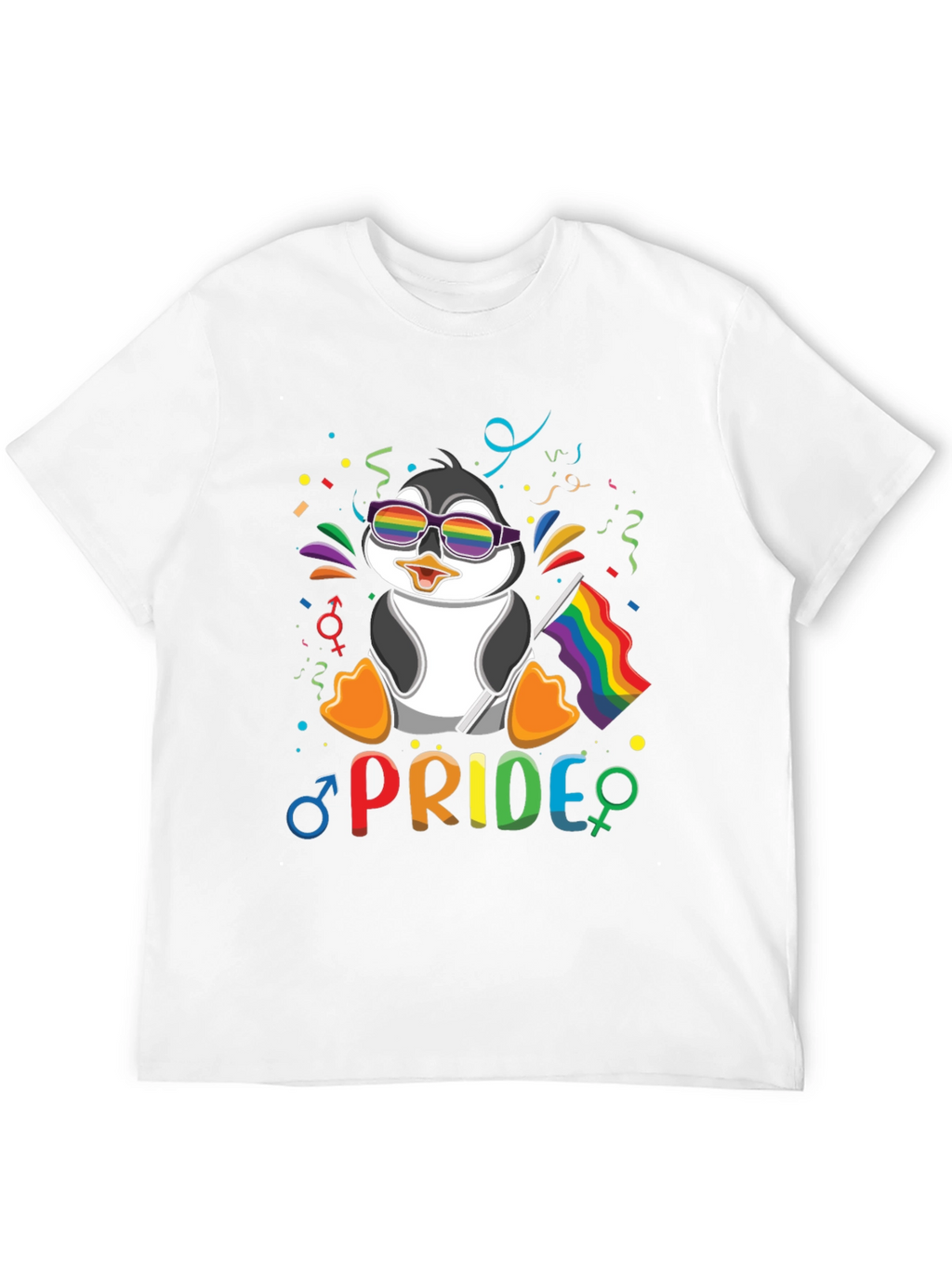 Pride Penguin T-Shirt: LGBTQ+ Rainbow Celebration