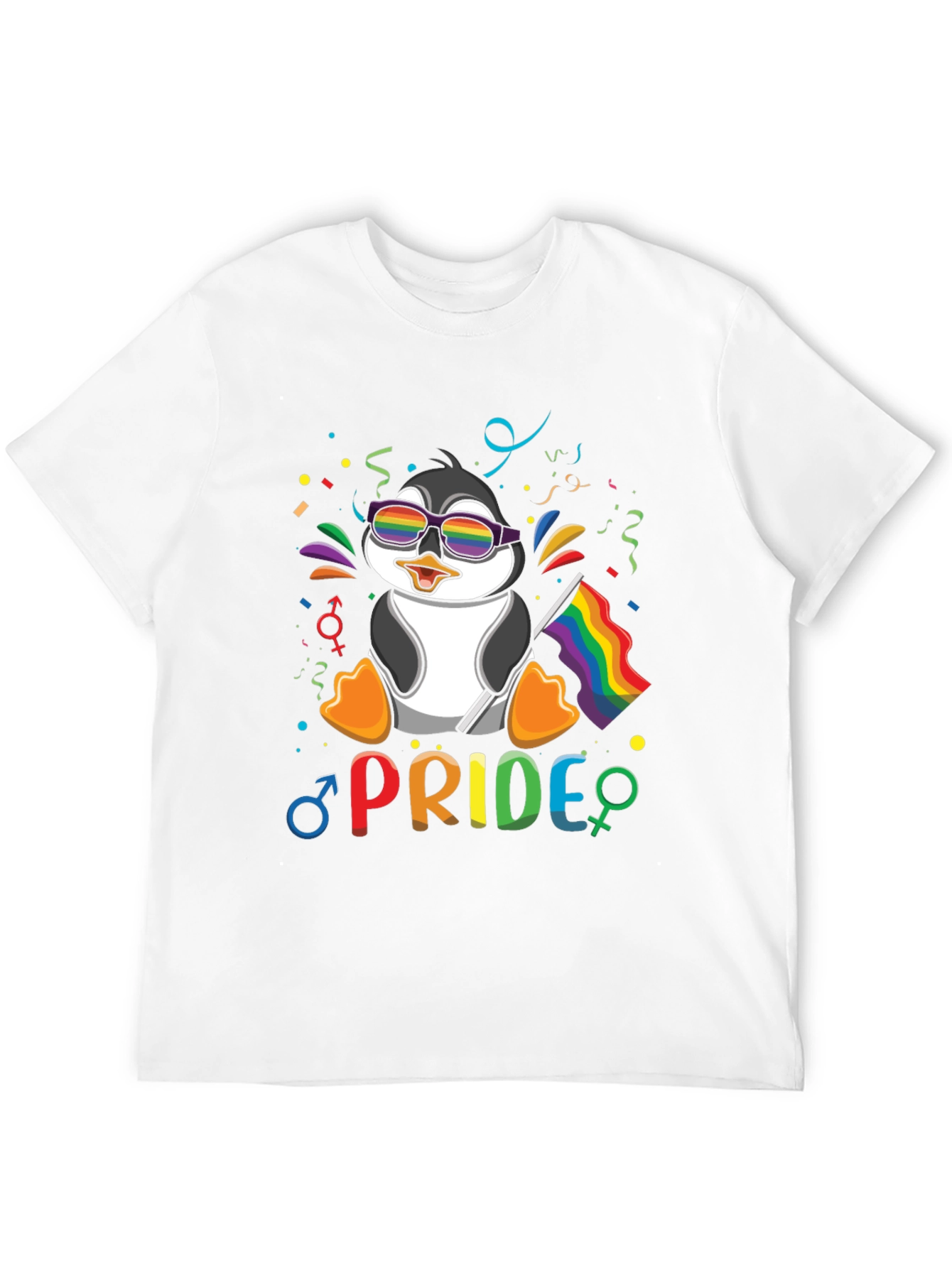 Pride Penguin T-Shirt: LGBTQ+ Rainbow Celebration