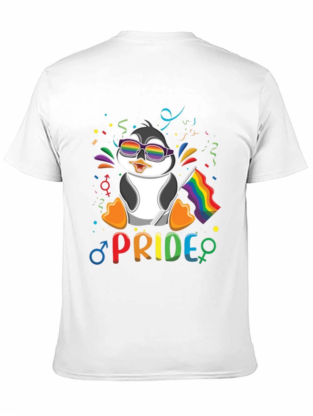 Pride Penguin T-Shirt: LGBTQ+ Rainbow Celebration
