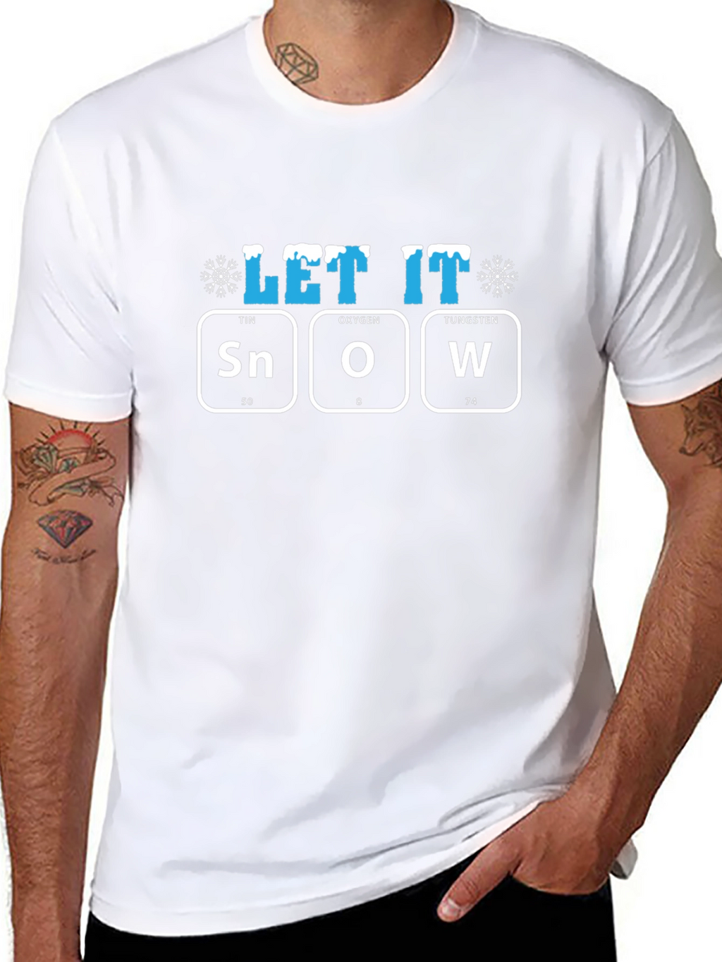 Let It Snow T-Shirt Periodic Table Design