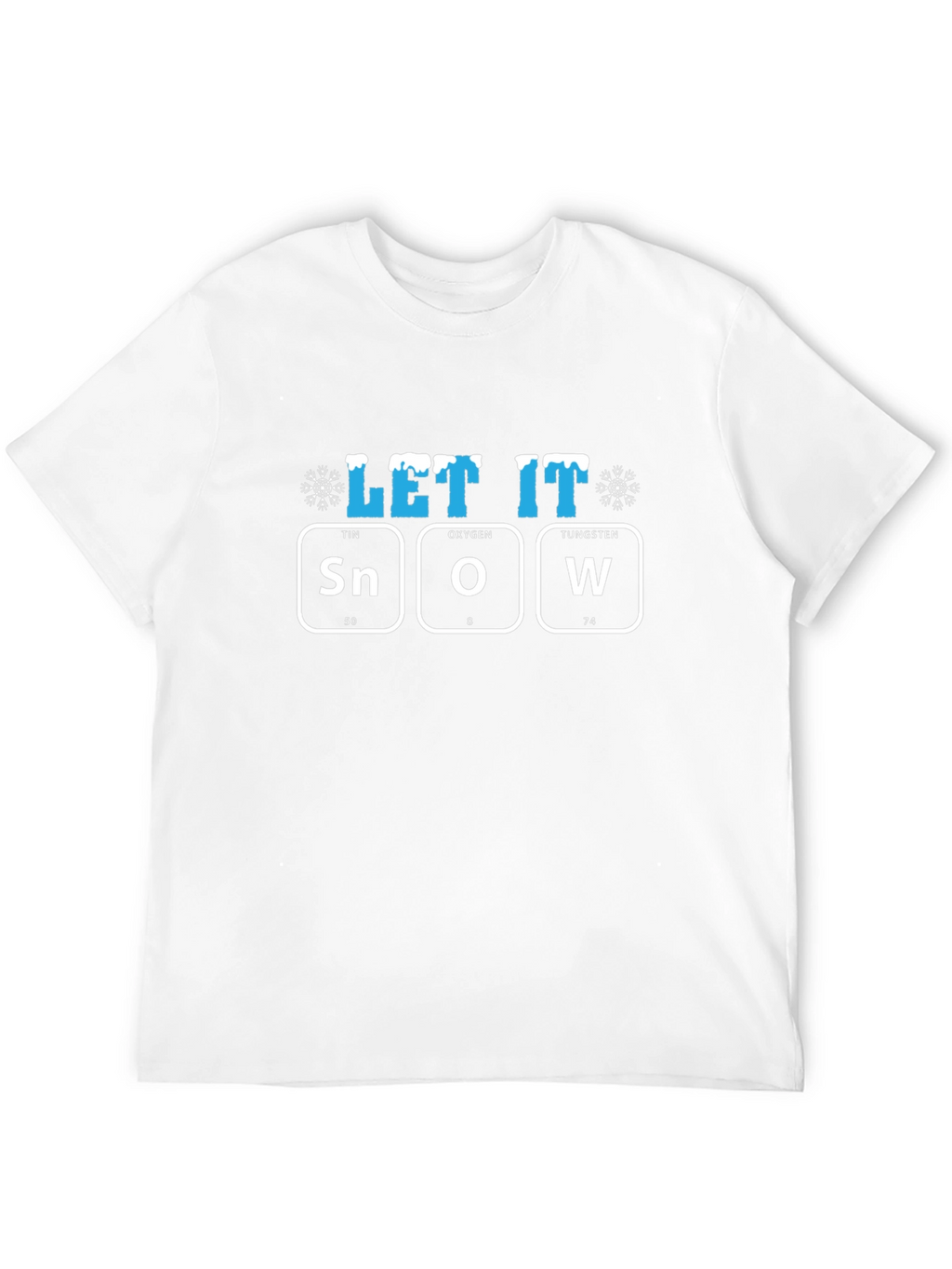 Let It Snow T-Shirt Periodic Table Design