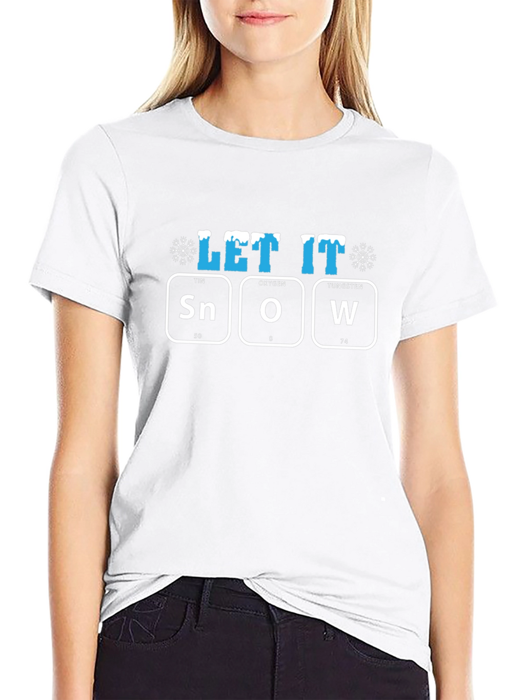 Let It Snow T-Shirt Periodic Table Design
