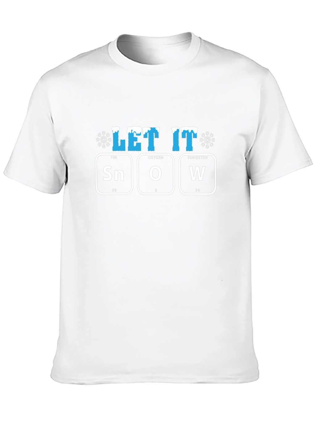 Let It Snow T-Shirt Periodic Table Design