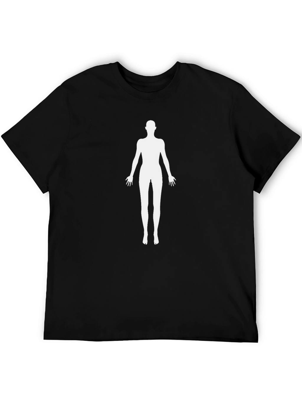Silhouette Figure Graphic Tee - Black