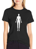 Silhouette Figure Graphic Tee - Black