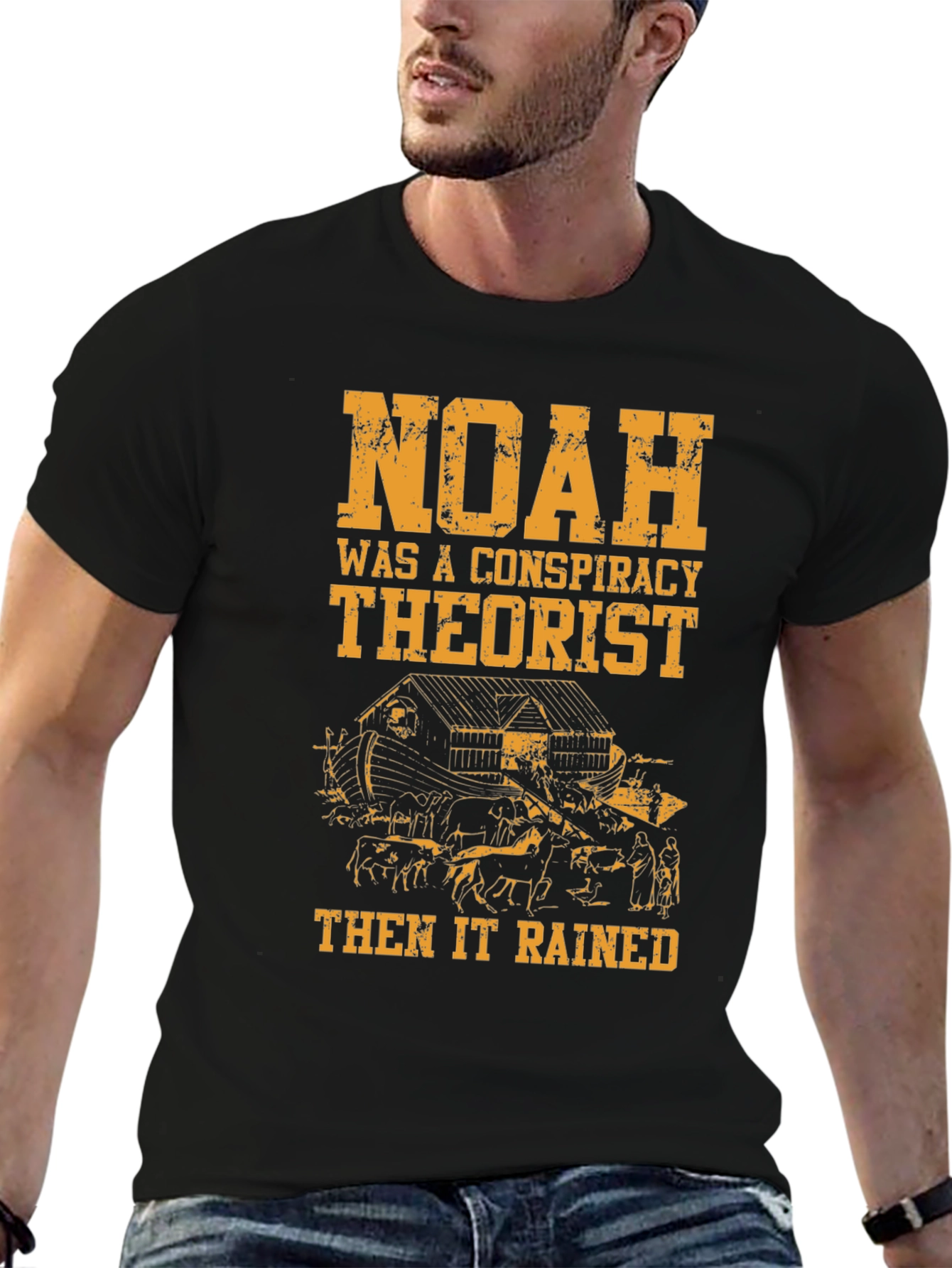 Noah Conspiracy Theorist Black Cotton Tee