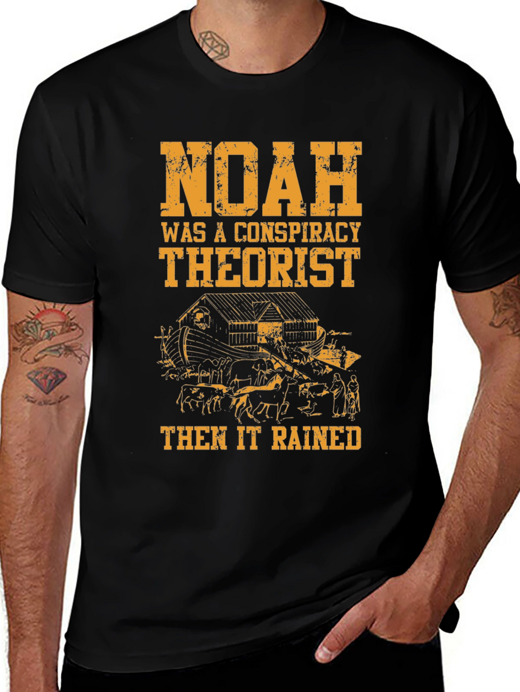 Noah Conspiracy Theorist Black Cotton Tee