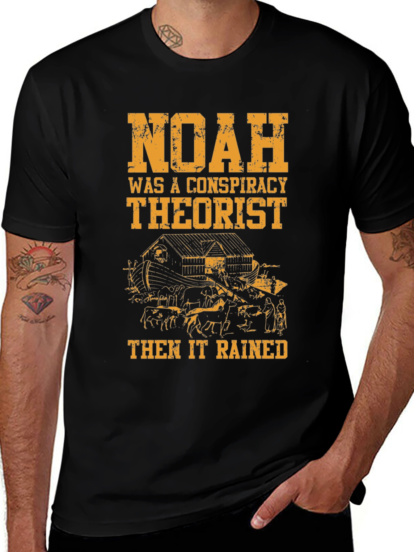 Noah Conspiracy Theorist Black Cotton Tee