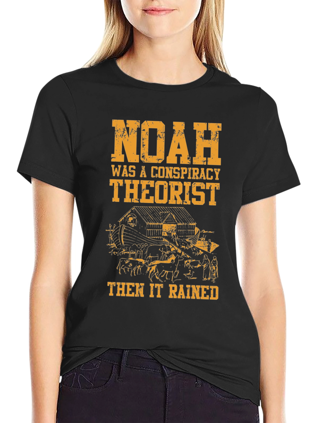 Noah Conspiracy Theorist Black Cotton Tee