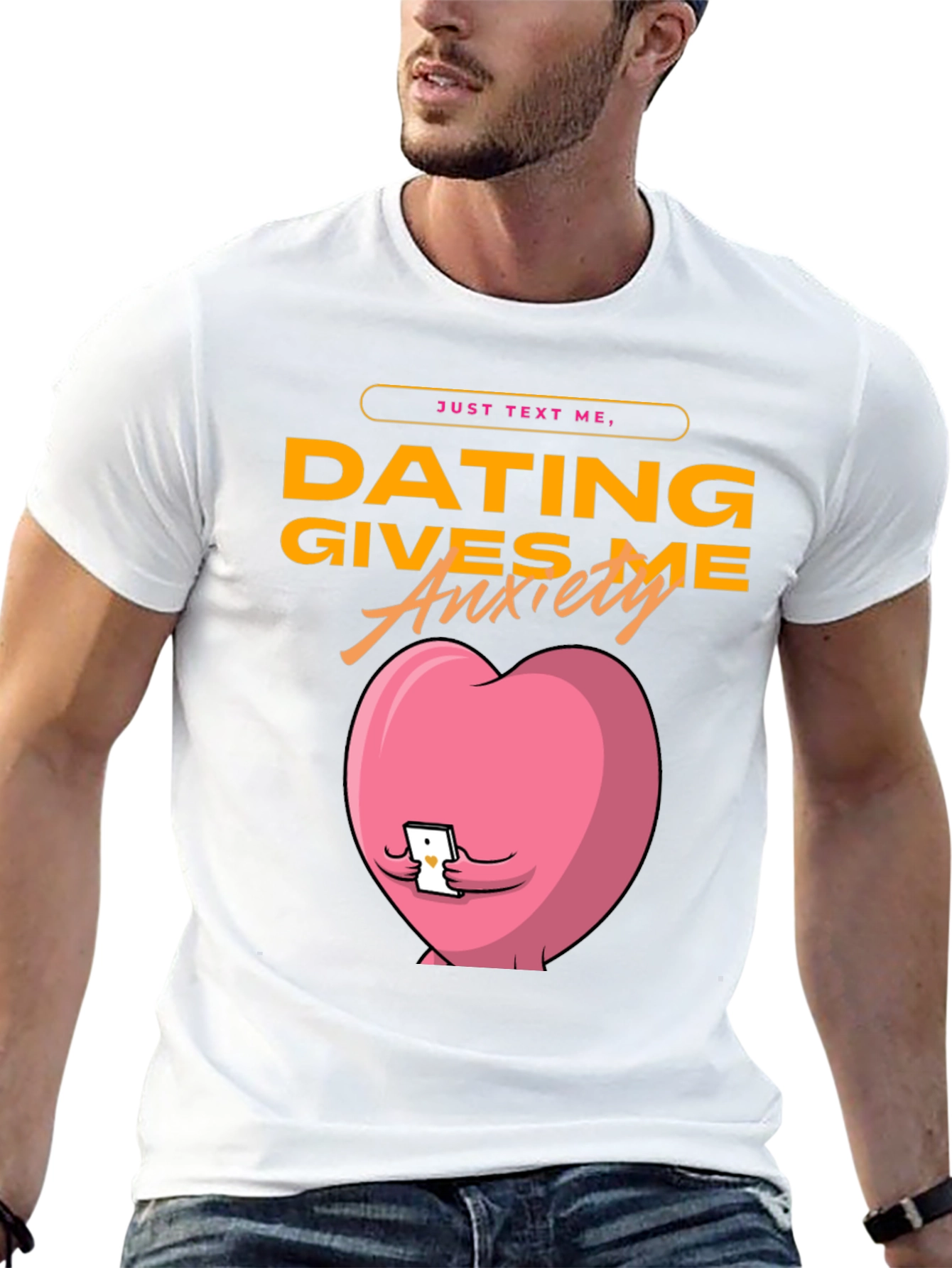 Dating Gives Me Anxiety T-Shirt - Funny Graphic Tee