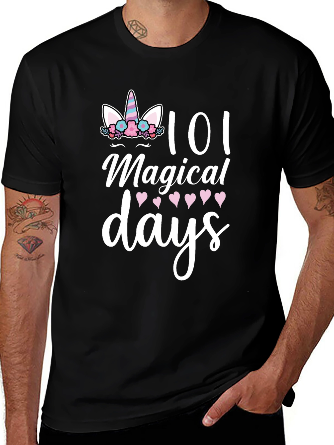 101 Magical Days Unicorn Graphic Tee