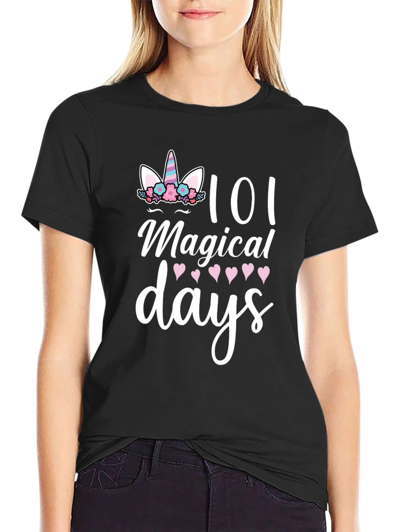 101 Magical Days Unicorn Graphic Tee