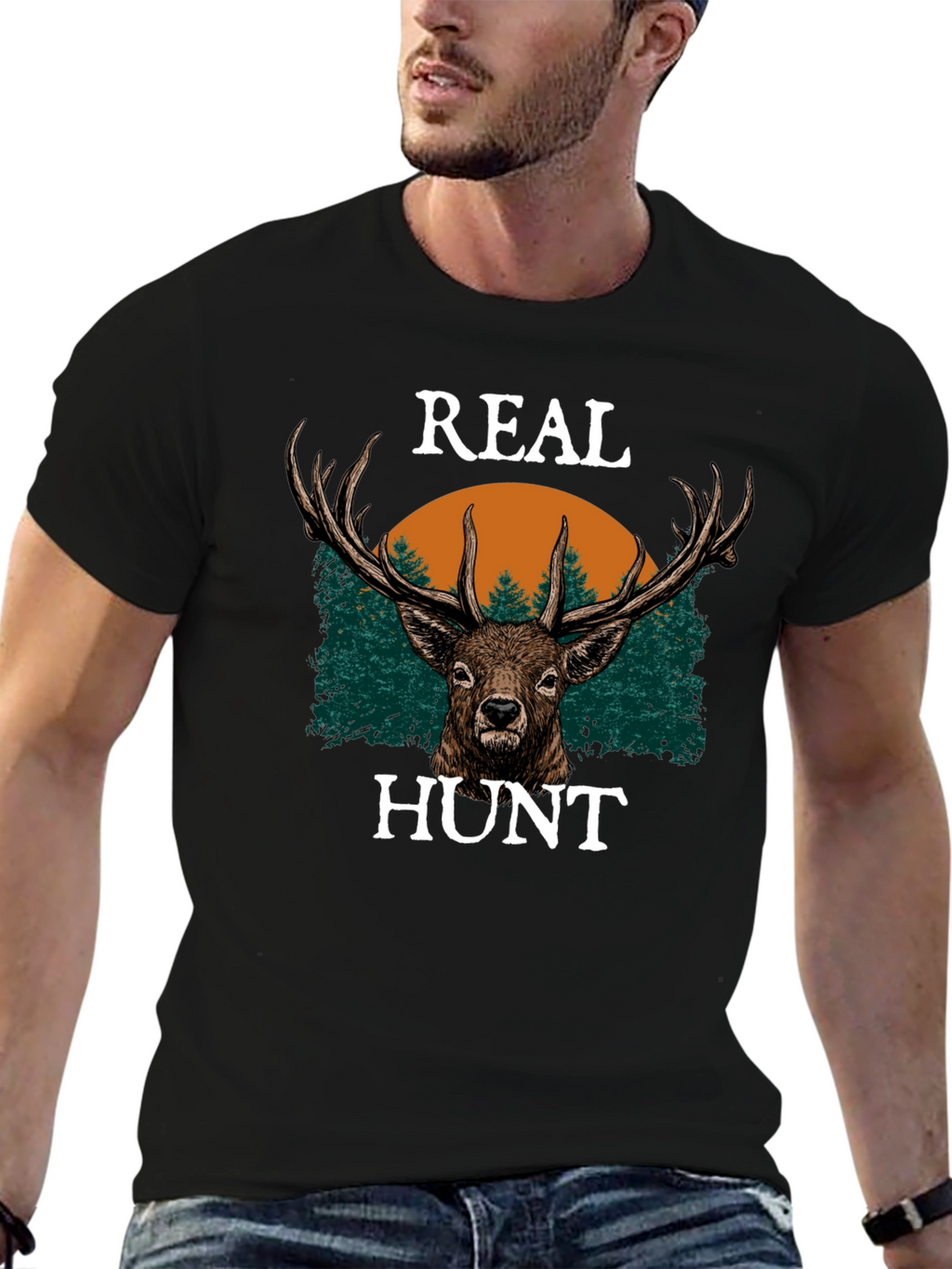 Real Hunt Deer Graphic Tee