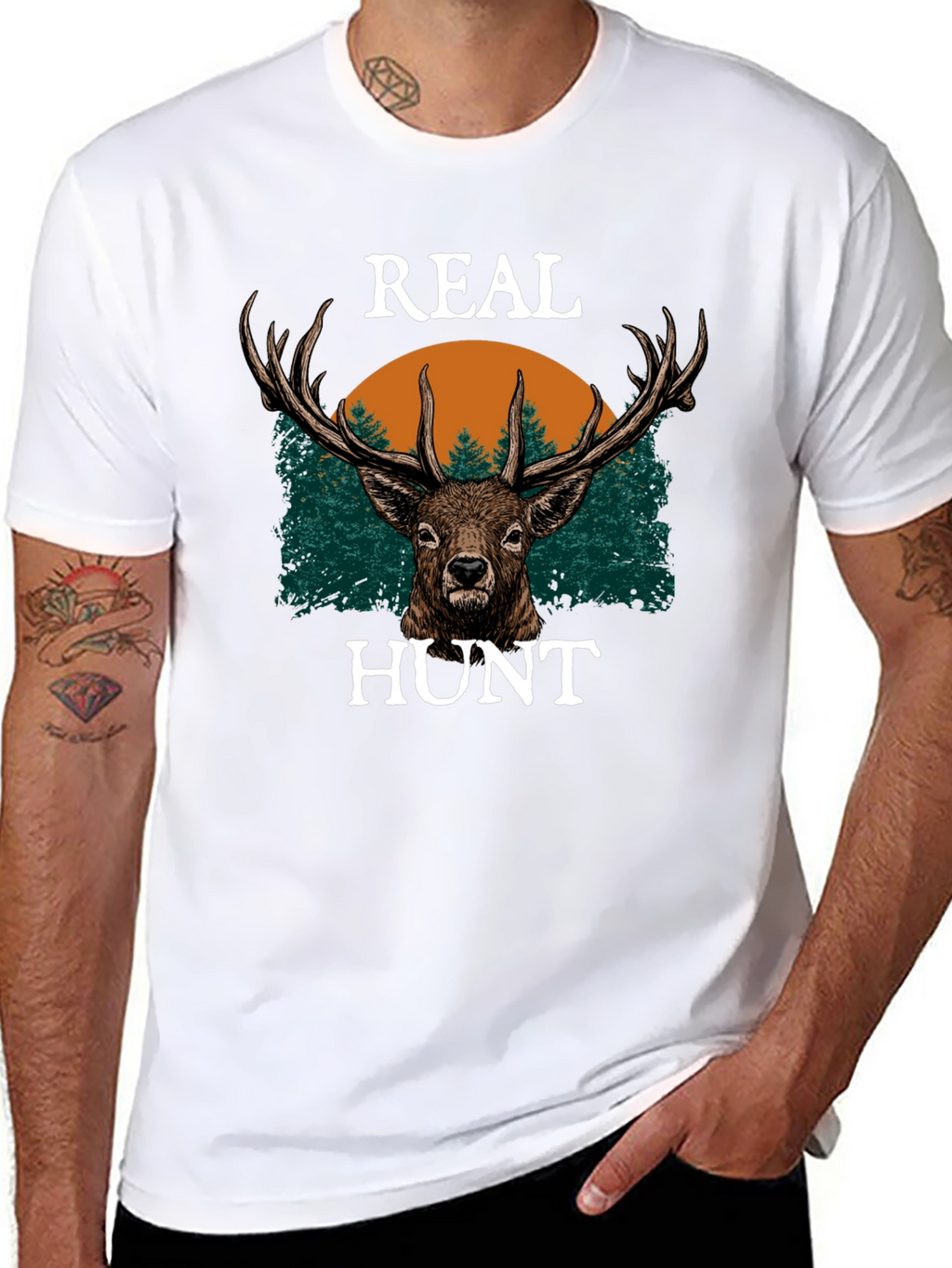 Real Hunt Deer Graphic Tee
