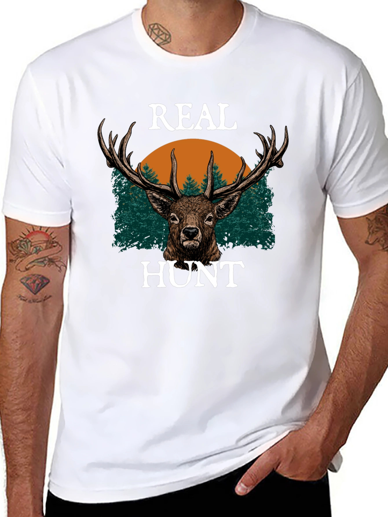 Real Hunt Deer Graphic Tee