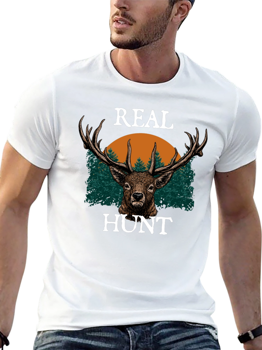 Real Hunt Deer Graphic Tee