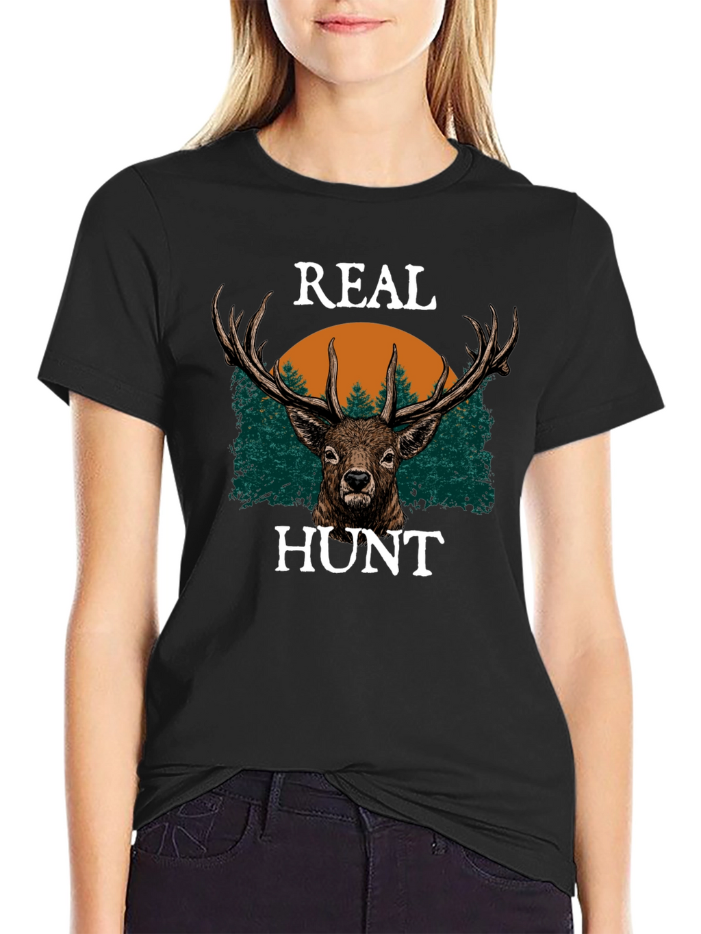 Real Hunt Deer Graphic Tee