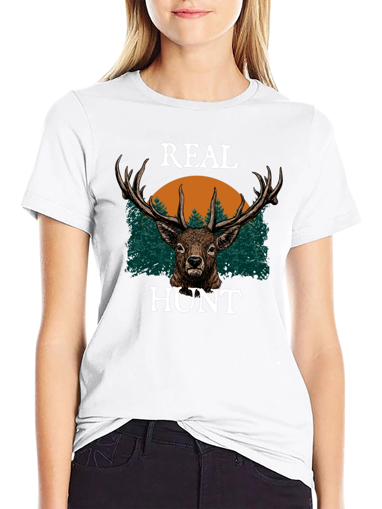 Real Hunt Deer Graphic Tee