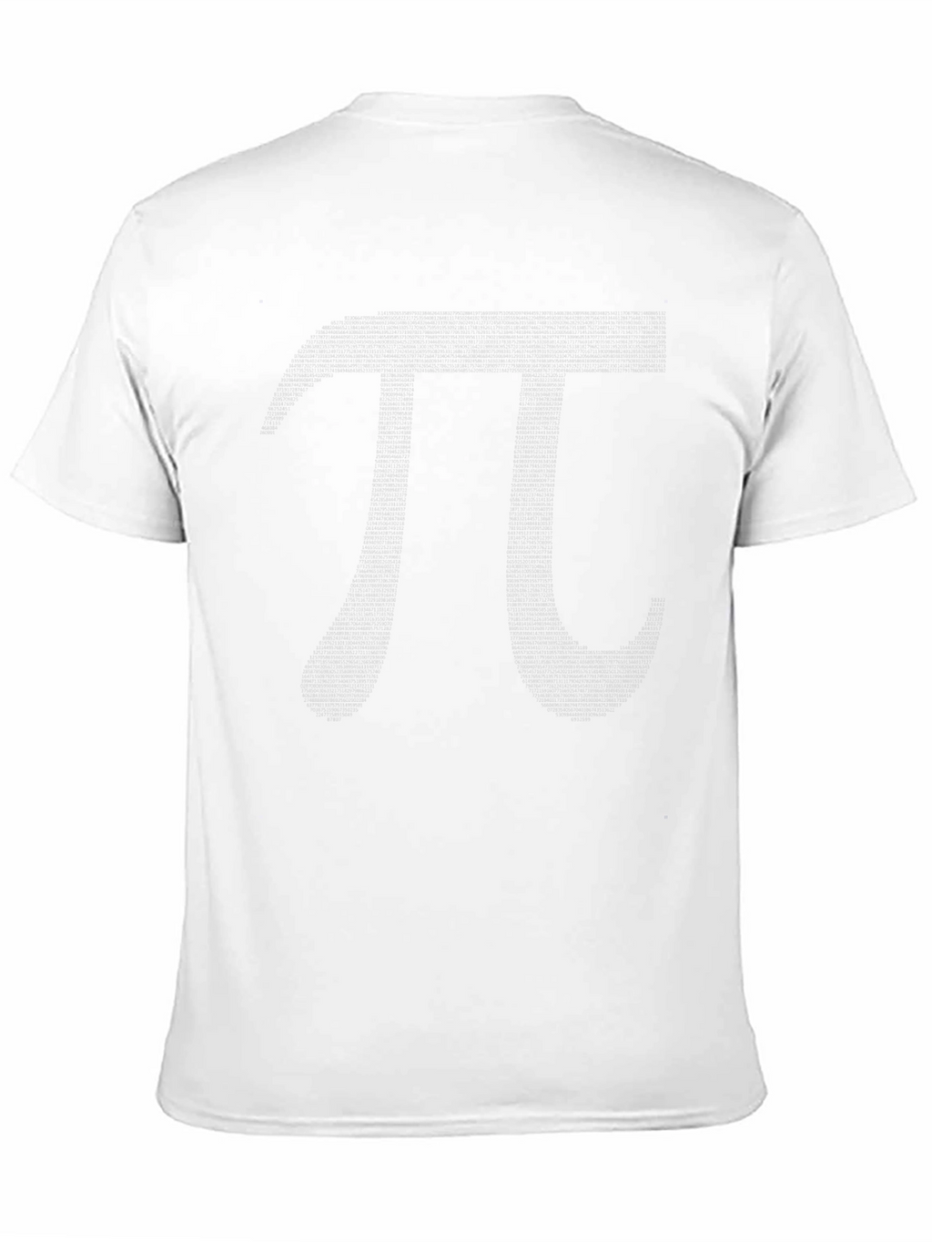 Mens Black T-Shirt with Pi Symbol Graphic