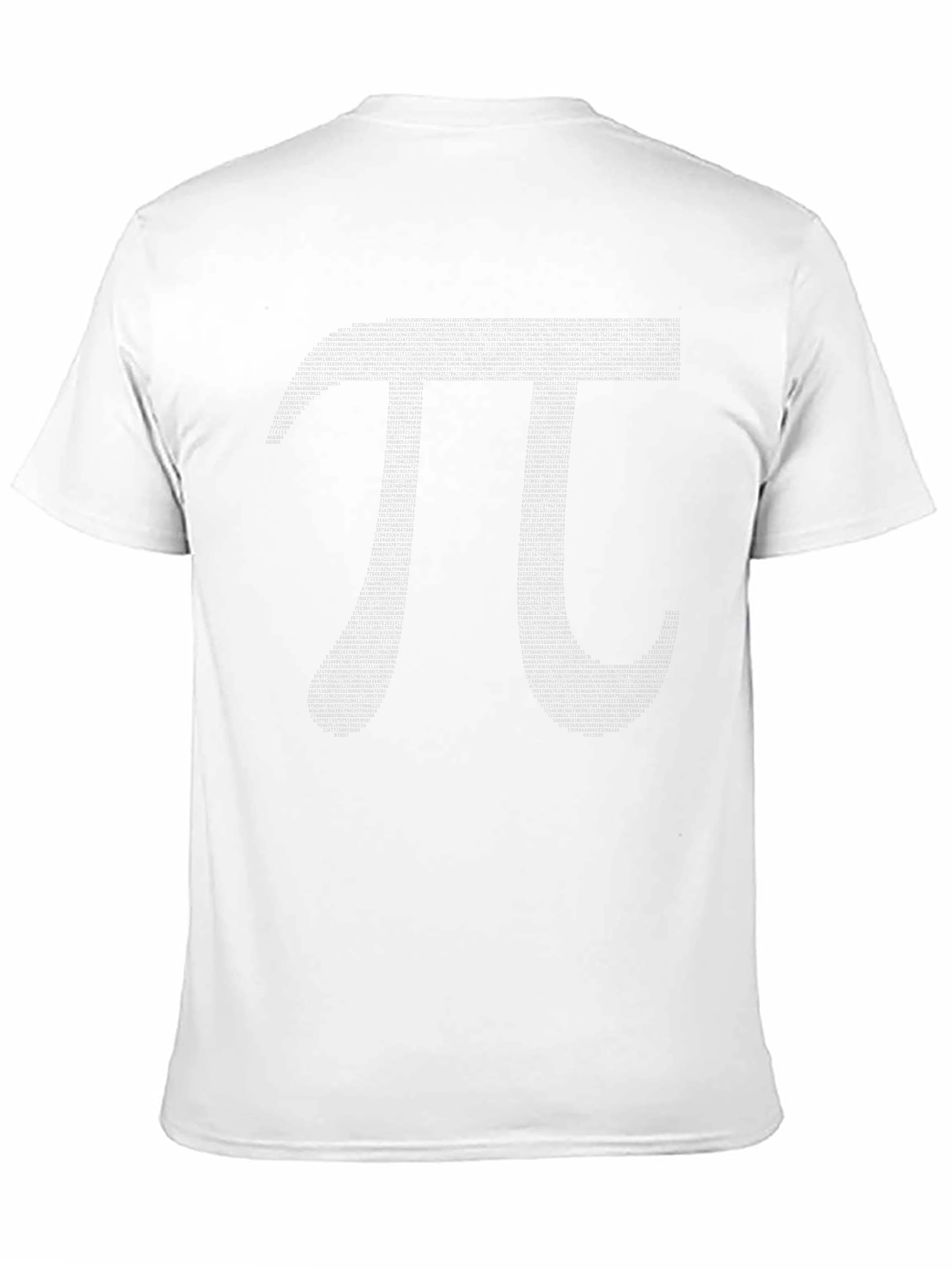 Mens Black T-Shirt with Pi Symbol Graphic