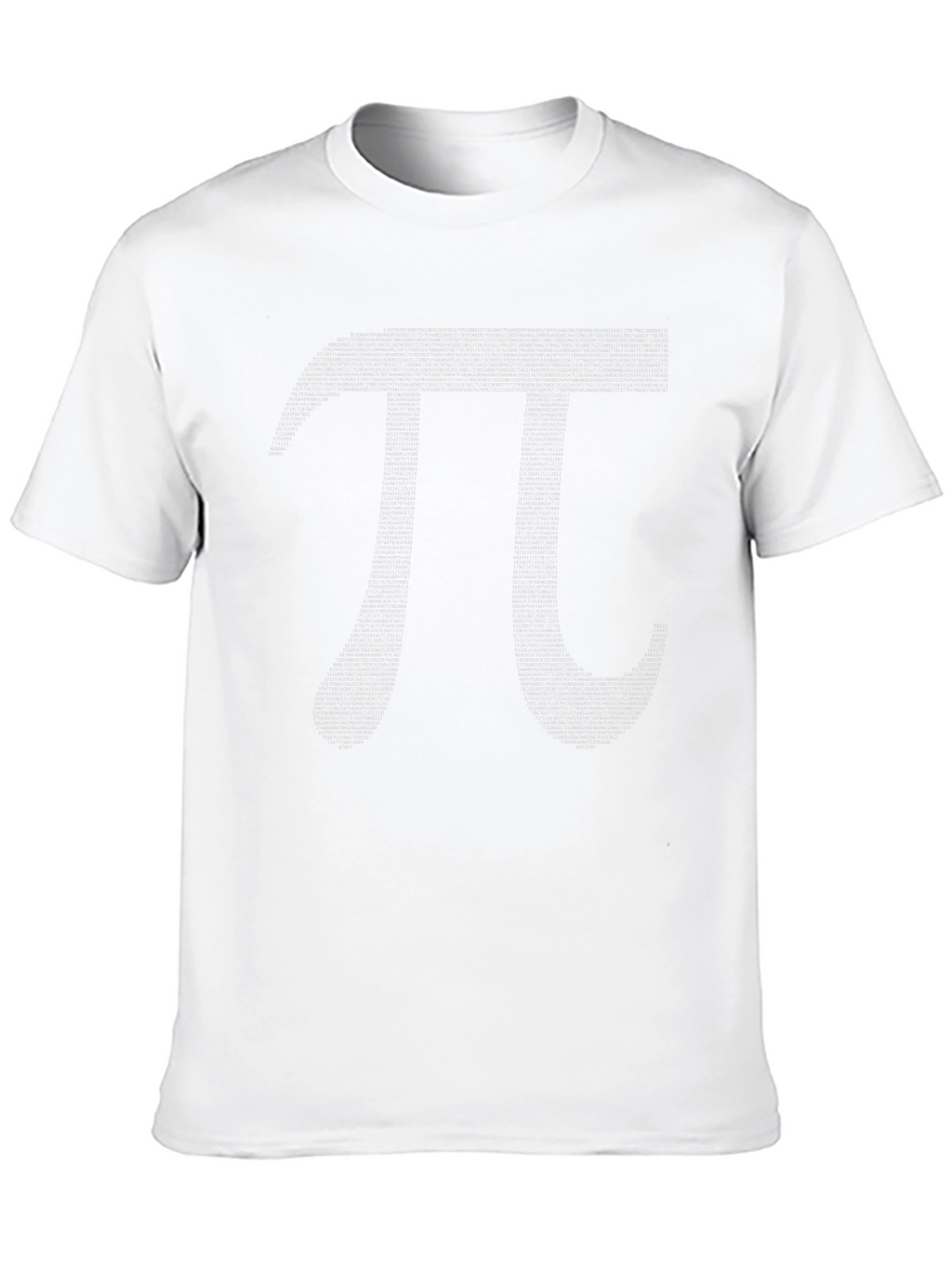 Mens Black T-Shirt with Pi Symbol Graphic