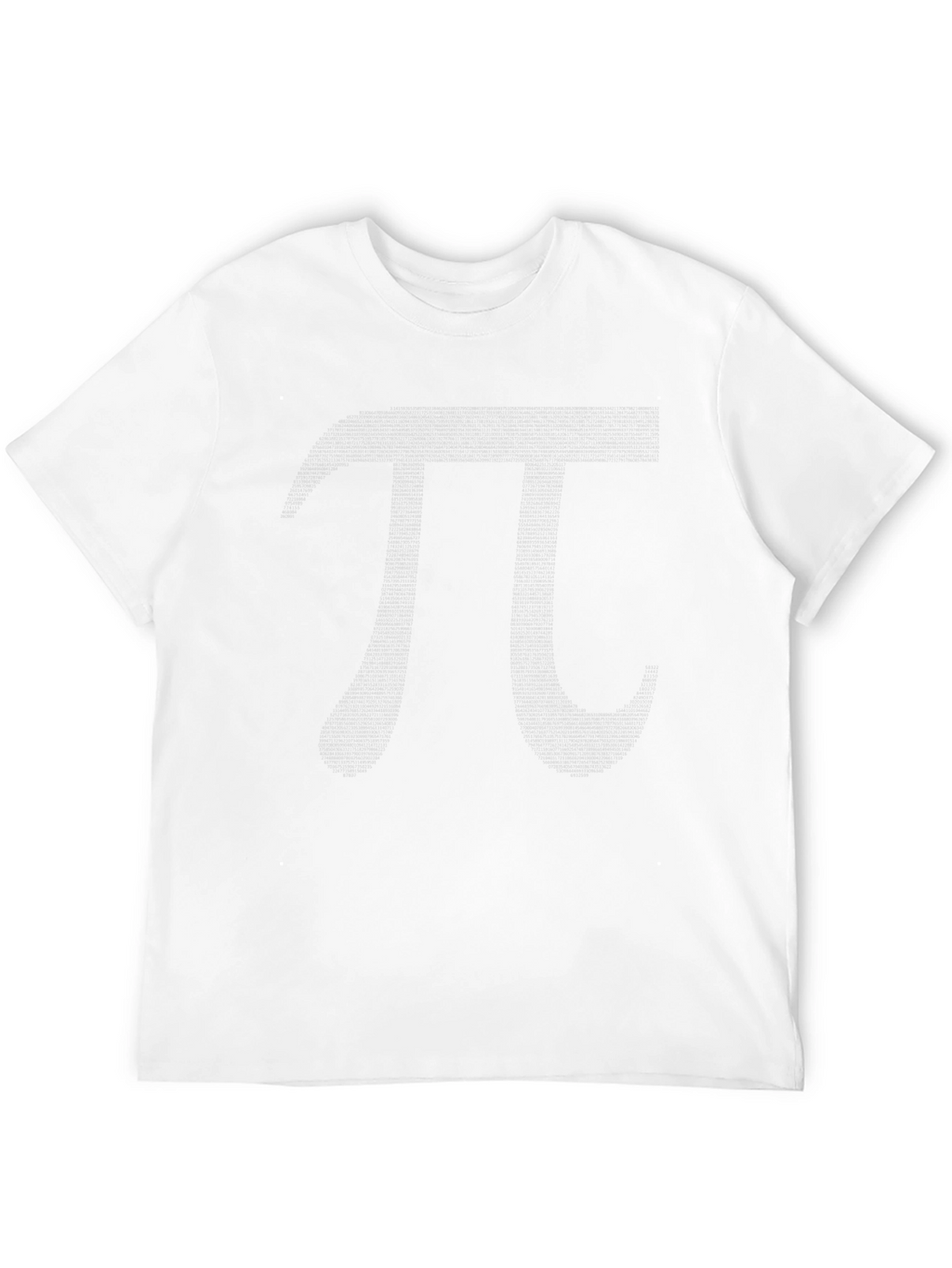Mens Black T-Shirt with Pi Symbol Graphic