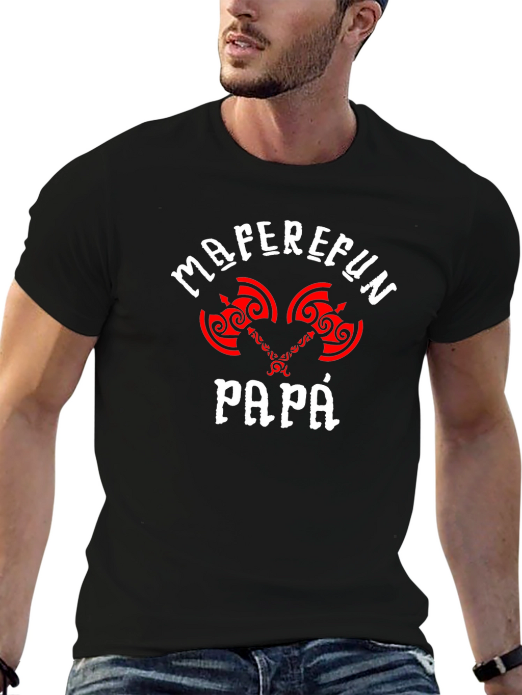 Maferfun Papa T-Shirt - Axe Graphic Tee
