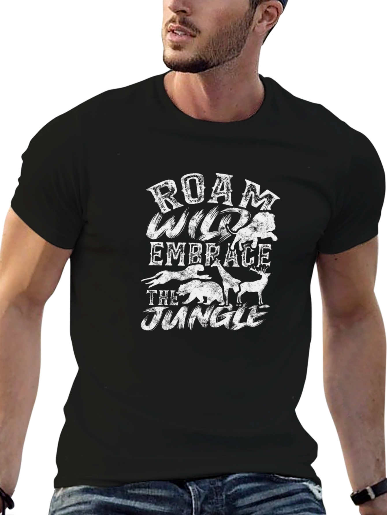 Roam Wild Embrace Jungle Graphic T-Shirt