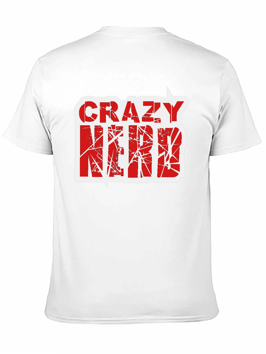 Crazy Nerd Graphic T-Shirt - Black