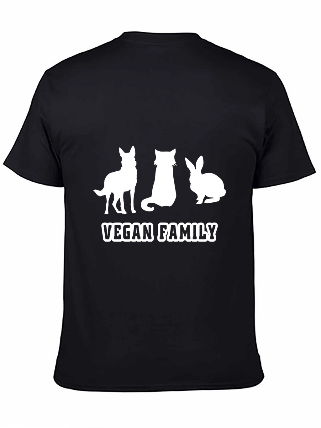 Vegan Family T-Shirt - Dog Cat Rabbit
