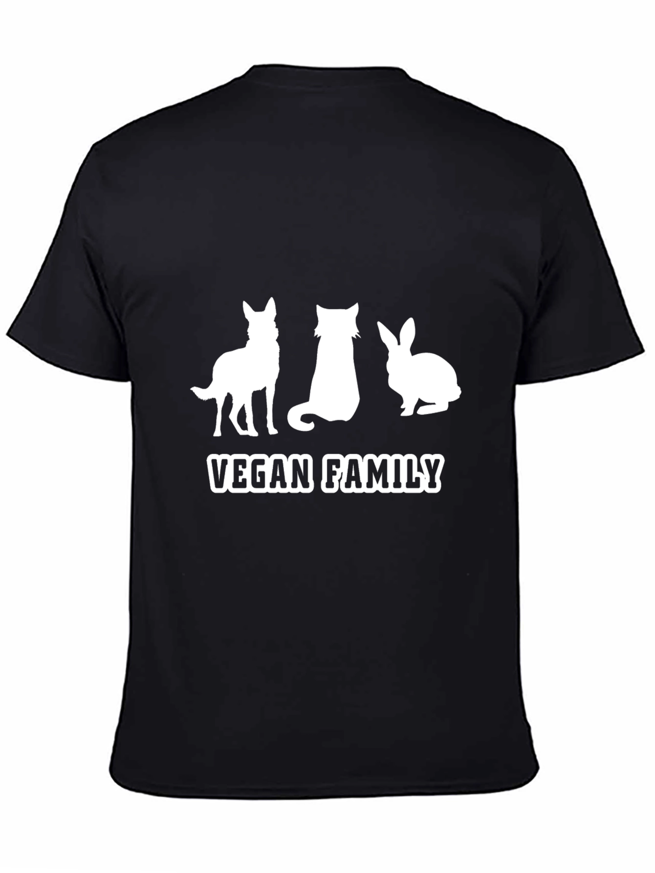 Vegan Family T-Shirt - Dog Cat Rabbit